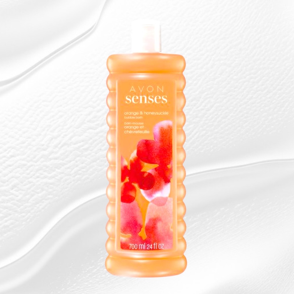 AVON Senses Orange & Honeysuckle 24.0 Fluid Ounces Bubble Bath